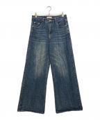 MENESメネス）の古着「バギーデニムパンツ」｜インディゴ