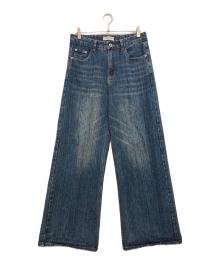 MENES（メネス）の古着「バギーデニムパンツ」｜インディゴ