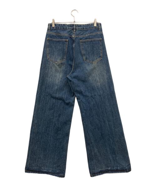 MENES（メネス）MENES (メネス) バギーデニムパンツ インディゴ サイズ:Lの古着・服飾アイテム