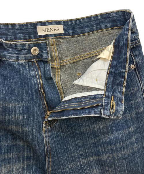 MENES（メネス）MENES (メネス) バギーデニムパンツ インディゴ サイズ:Lの古着・服飾アイテム