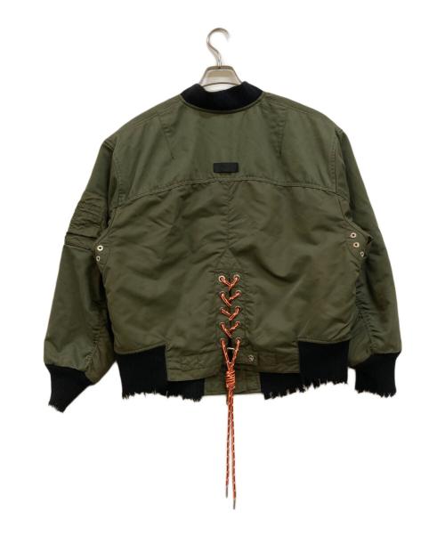 DIESEL（ディーゼル）DIESEL (ディーゼル) alternating energy MA-1ジャケット　(オルタネイティングエネルギーエムエーワン) グリーン サイズ:Mの古着・服飾アイテム