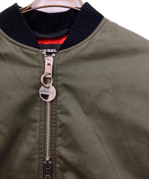 DIESEL（ディーゼル）DIESEL (ディーゼル) alternating energy MA-1ジャケット　(オルタネイティングエネルギーエムエーワン) グリーン サイズ:Mの古着・服飾アイテム