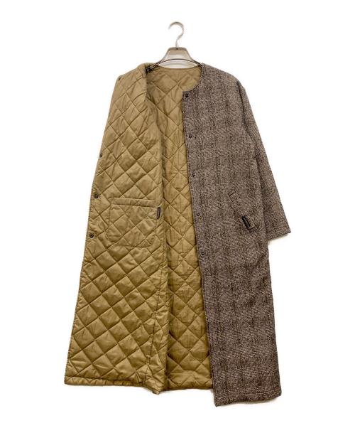 LAVENHAM（ラベンハム）LAVENHAM (ラベンハム) リバーシブルキルティングコート ブラウン サイズ:36の古着・服飾アイテム