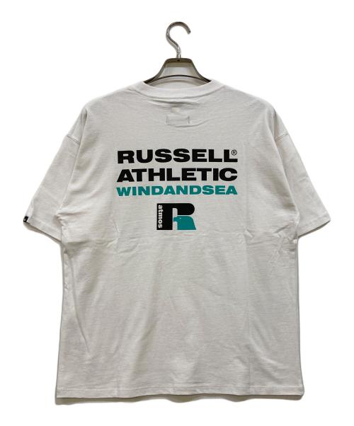 RUSSELL ATHLETIC（ラッセルアスレチック）RUSSELL ATHLETIC (ラッセルアスレチック) WIND AND SEA (ウィンダンシー) プリントTシャツ ホワイト サイズ:Ｍの古着・服飾アイテム