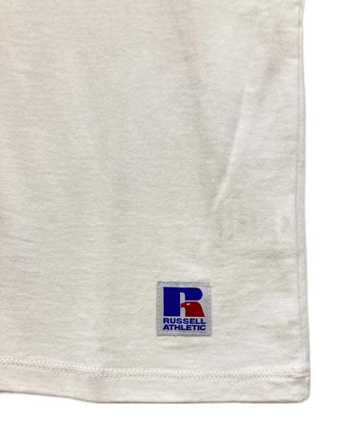 RUSSELL ATHLETIC（ラッセルアスレチック）RUSSELL ATHLETIC (ラッセルアスレチック) WIND AND SEA (ウィンダンシー) プリントTシャツ ホワイト サイズ:Ｍの古着・服飾アイテム