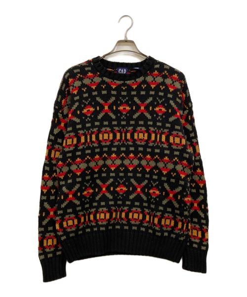 OLD GAP（オールドギャップ）OLD GAP (オールドギャップ) コットンニット ブラック サイズ:Lの古着・服飾アイテム