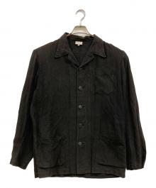 DRIES VAN NOTEN（ドリスヴァンノッテン）の古着「リネンコットンジャケット」｜ブラック