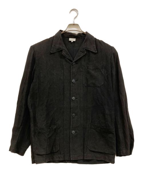 DRIES VAN NOTEN（ドリスヴァンノッテン）DRIES VAN NOTEN (ドリスヴァンノッテン) リネンコットンジャケット ブラック サイズ:46の古着・服飾アイテム