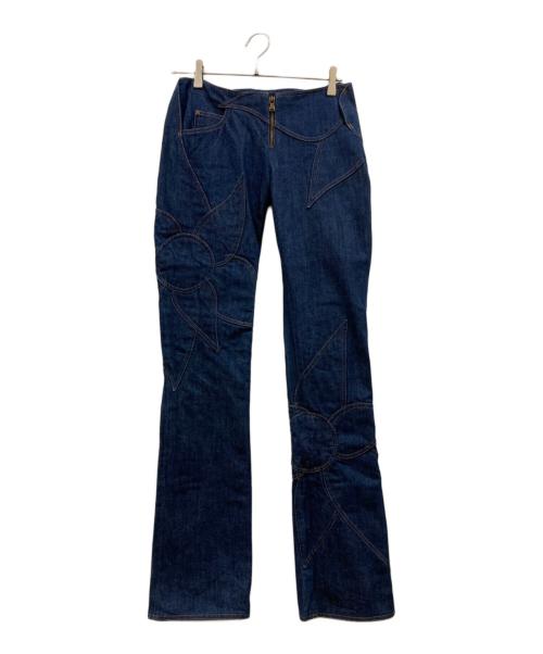 DOLCE & GABBANA（ドルチェ＆ガッバーナ）DOLCE & GABBANA (ドルチェ＆ガッバーナ) rare 立体裁断 デニムパンツ インディゴ サイズ:Lの古着・服飾アイテム