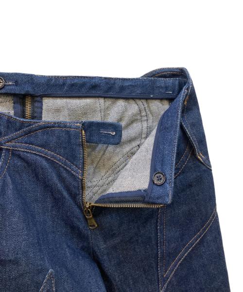 DOLCE & GABBANA（ドルチェ＆ガッバーナ）DOLCE & GABBANA (ドルチェ＆ガッバーナ) rare 立体裁断 デニムパンツ インディゴ サイズ:Lの古着・服飾アイテム