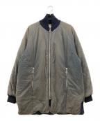 ARMANI JEANSアルマーニジーンズ）の古着「キルティングボンバージャケット」｜ネイビー