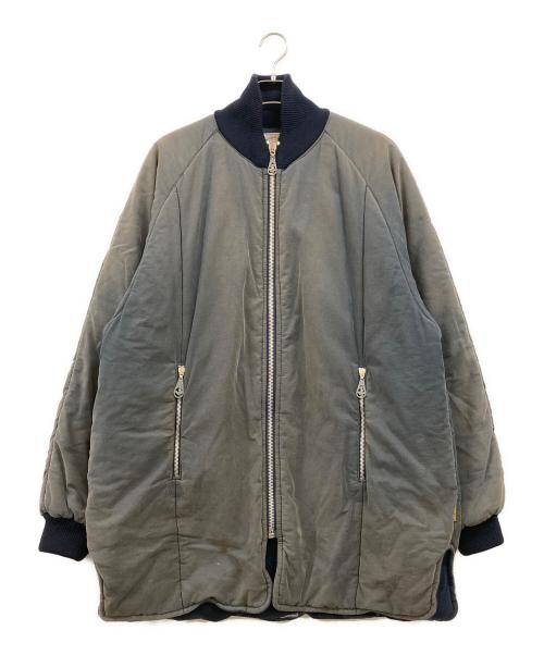 ARMANI JEANS（アルマーニジーンズ）ARMANI JEANS (アルマーニジーンズ) キルティングボンバージャケット ネイビー サイズ:48の古着・服飾アイテム