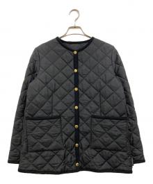 Traditional Weatherwear（トラディショナルウェザーウェア）の古着「ARKLEY ノーカラーキルティングジャケット」｜ブラック