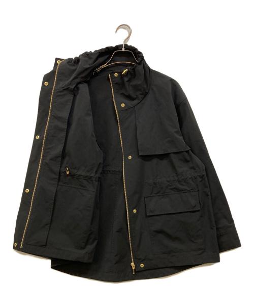 23区（ニジュウサンク）23区 (ニジュウサンク) ブライトウェザークロス ブルゾン ブラック サイズ:Sの古着・服飾アイテム