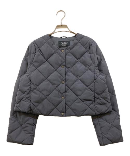 LANVIN en Bleu（ランバンオンブルー）LANVIN en Bleu (ランバンオンブルー) TAION (タイオン) LIMONTA EAST キルティングダウンジャケット グレー サイズ:38 未使用品の古着・服飾アイテム