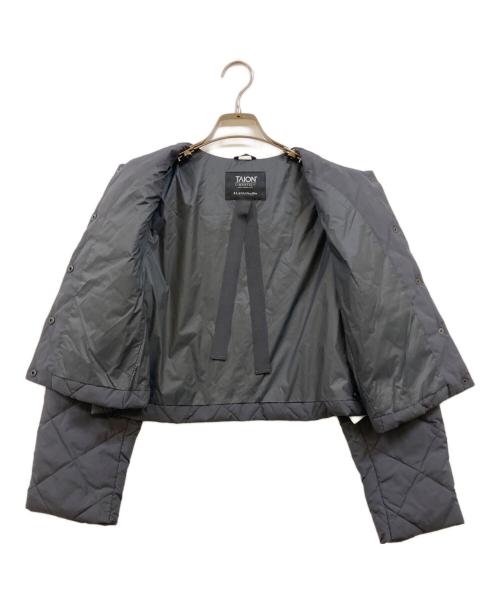 LANVIN en Bleu（ランバンオンブルー）LANVIN en Bleu (ランバンオンブルー) TAION (タイオン) LIMONTA EAST キルティングダウンジャケット グレー サイズ:38 未使用品の古着・服飾アイテム