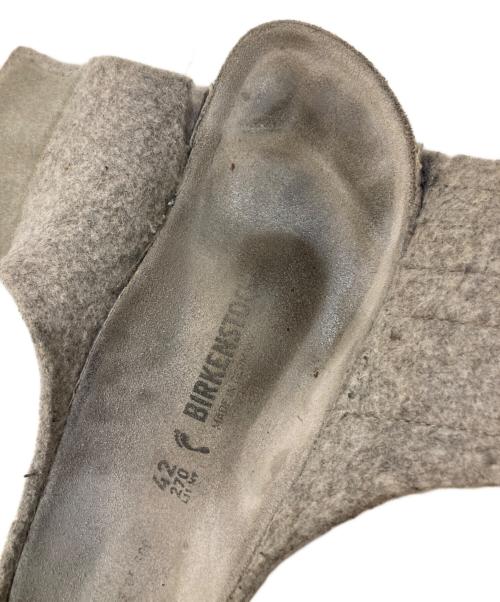 BIRKENSTOCK（ビルケンシュトック）BIRKENSTOCK (ビルケンシュトック) FEAR OF GOD (フィア・オブ・ゴッド) Los Feliz Felt サンダル グレー サイズ:27㎝の古着・服飾アイテム