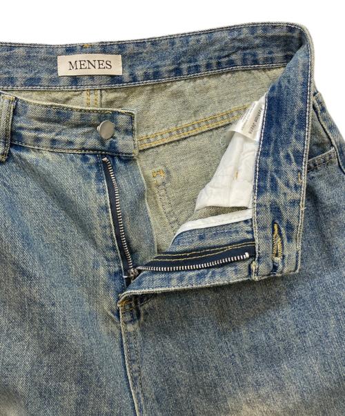MENES（メネス）MENES (メネス) バギーデニムパンツ インディゴ サイズ:下記参照の古着・服飾アイテム