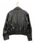 MARITHE+FRANCOIS GIRBAUD (マリテフランソワジルボー) レザータッチジップアップジャケット ブラック サイズ:S：7000円
