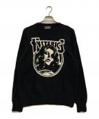 Hysteric Glamourヒステリックグラマー）の古着「ENDLESS ROCK編込 セーター」｜ブラック