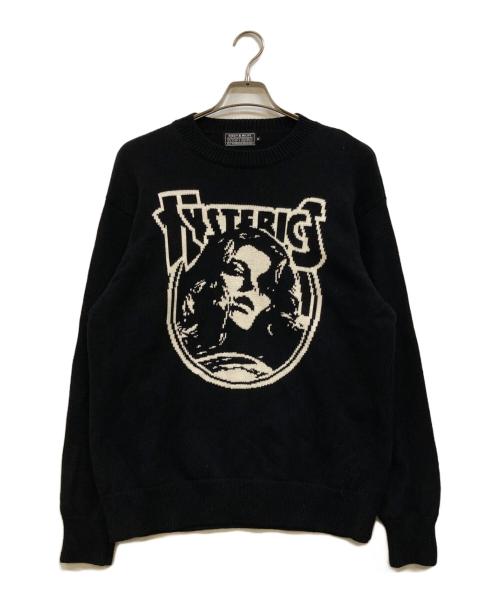 Hysteric Glamour（ヒステリックグラマー）Hysteric Glamour (ヒステリックグラマー) ENDLESS ROCK編込 セーター ブラック サイズ:Ｍの古着・服飾アイテム