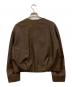 theory luxe (セオリーリュクス) Madison Leather Brumie Blouson ブラウン サイズ:38 未使用品：25000円