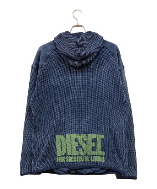 DIESEL（ディーゼル）DIESEL (ディーゼル) S-WAF-HOOD FELPA インディゴ サイズ:L 未使用品の古着・服飾アイテム
