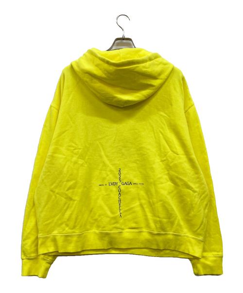 MAYHEM（メイヘム）MAYHEM (メイヘム) LADY GAGA (レディガガ) プルオーバーパーカー イエロー サイズ:Lの古着・服飾アイテム