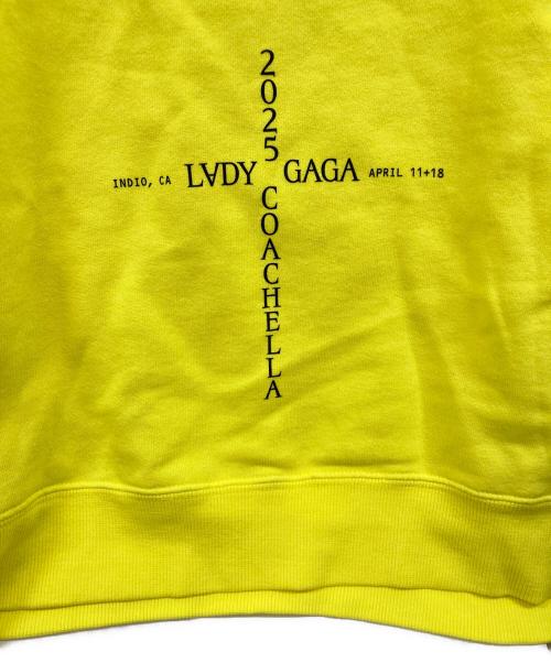 MAYHEM（メイヘム）MAYHEM (メイヘム) LADY GAGA (レディガガ) プルオーバーパーカー イエロー サイズ:Lの古着・服飾アイテム