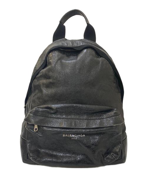 BALENCIAGA（バレンシアガ）BALENCIAGA (バレンシアガ) エクスクルーシブ レザーバックパック ブラックの古着・服飾アイテム