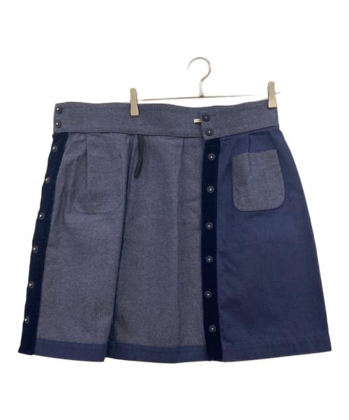 MIU MIU（ミュウミュウ）MIU MIU (ミュウミュウ) 膝丈タイトスカート ネイビー サイズ:38の古着・服飾アイテム