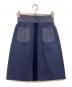 MIU MIU（ミュウミュウ）の古着「膝丈タイトスカート」｜ネイビー