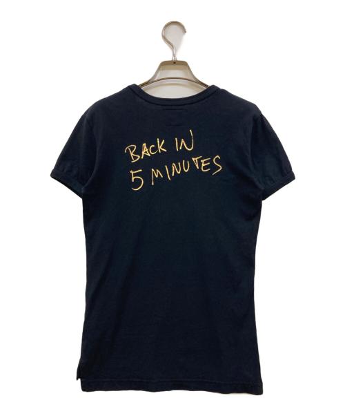 Vivienne Westwood ANGLOMANIA（ヴィヴィアンウエストウッドアングロマニア）VIVIENNE WESTWOOD ANGLOMANIA (ヴィヴィアンウエストウッドアングロマニア) オーブプリントTシャツ ブラック サイズ:XSの古着・服飾アイテム