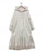 POPPYポピー）の古着「フードティアードワンピース」｜ホワイト