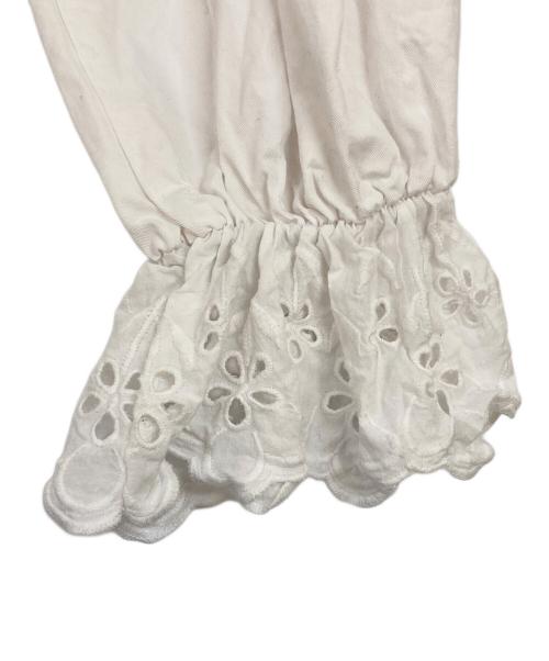 POPPY（ポピー）POPPY (ポピー) フードティアードワンピース ホワイト サイズ:Ｍの古着・服飾アイテム