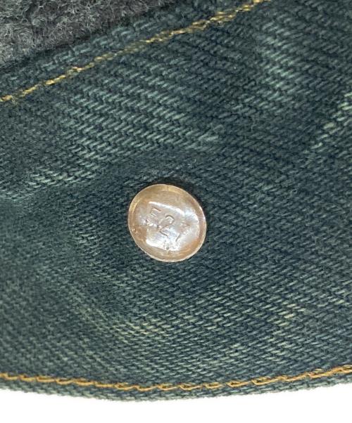 LEVI'S（リーバイス）LEVI'S (リーバイス) 裏ブランケット後染めデニムジャケット グリーン サイズ:Sの古着・服飾アイテム