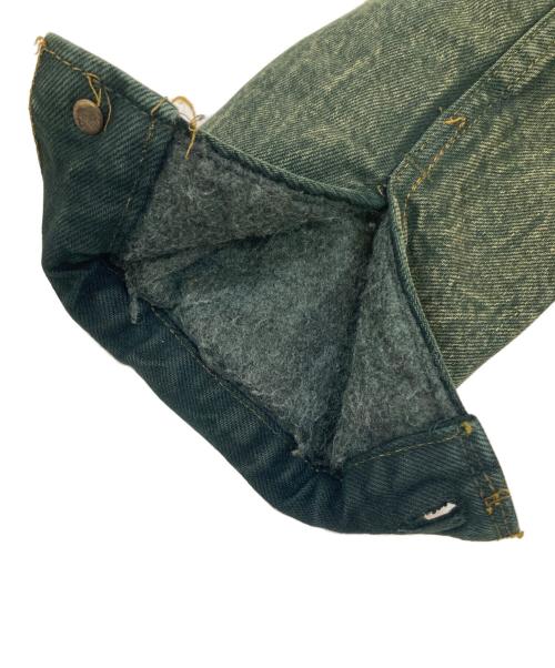 LEVI'S（リーバイス）LEVI'S (リーバイス) 裏ブランケット後染めデニムジャケット グリーン サイズ:Sの古着・服飾アイテム