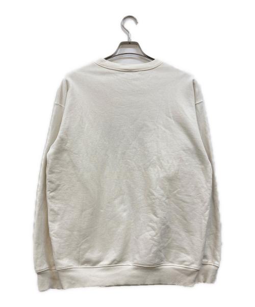 Dime（ダイム）Dime (ダイム) 刺繍スウェット アイボリー サイズ:Mの古着・服飾アイテム