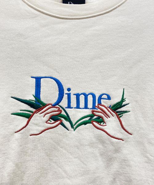 Dime（ダイム）Dime (ダイム) 刺繍スウェット アイボリー サイズ:Mの古着・服飾アイテム