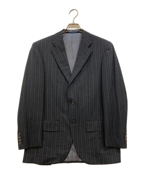 POLO RALPH LAUREN（ポロ・ラルフローレン）POLO RALPH LAUREN (ポロ・ラルフローレン) チョークストライプ セットアップスーツ ブラック サイズ:L相当の古着・服飾アイテム