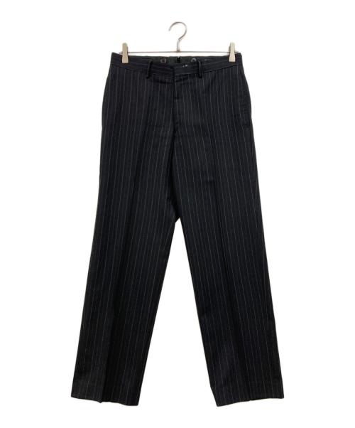 POLO RALPH LAUREN（ポロ・ラルフローレン）POLO RALPH LAUREN (ポロ・ラルフローレン) チョークストライプ セットアップスーツ ブラック サイズ:L相当の古着・服飾アイテム