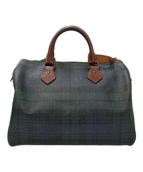 POLO RALPH LAUREN（ポロ・ラルフローレン）POLO RALPH LAUREN (ポロ・ラルフローレン) ブラックウォッチミニボストンバッグ グリーンの古着・服飾アイテム