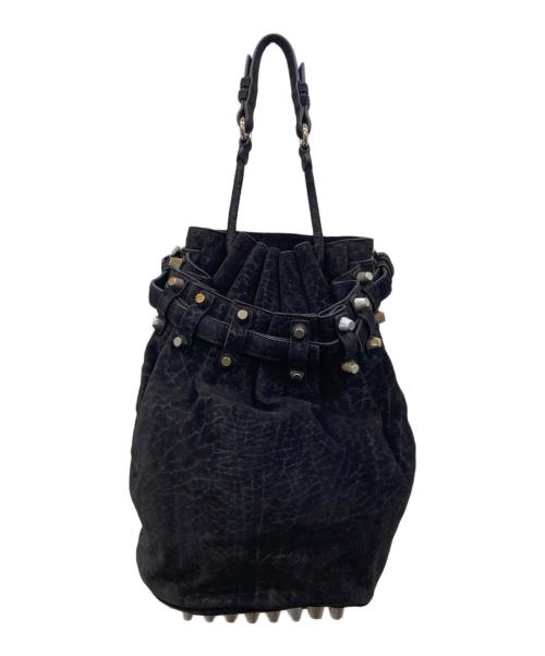 ALEXANDER WANG（アレキサンダー・ワン）ALEXANDER WANG (アレキサンダー・ワン) Diego スタッズ バケットバッグ ブラックの古着・服飾アイテム