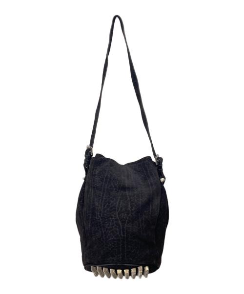ALEXANDER WANG（アレキサンダー・ワン）ALEXANDER WANG (アレキサンダー・ワン) Diego スタッズ バケットバッグ ブラックの古着・服飾アイテム