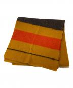 HERMESエルメス）の古着「ロカバール ウールマフラー」｜イエロー×オレンジ
