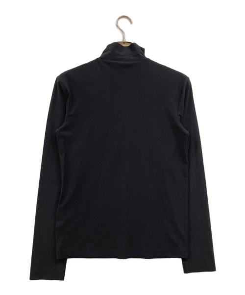 PRADA（プラダ）PRADA (プラダ) ストレッチナイロンハイネック長袖カットソー ブラック サイズ:Sの古着・服飾アイテム