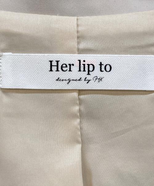 HER LIP TO（ハーリップトゥ）Her lip to (ハーリップトゥ) always a lady dress アイボリー サイズ:Sの古着・服飾アイテム