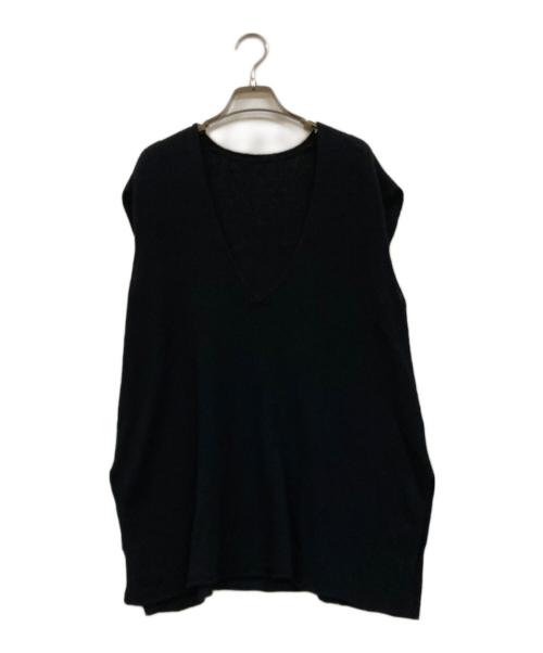 babaghuri（ババグーリ）babaghuri (ババグーリ) シルクコットンニット ブラック サイズ:Ｍの古着・服飾アイテム