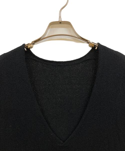 babaghuri（ババグーリ）babaghuri (ババグーリ) シルクコットンニット ブラック サイズ:Ｍの古着・服飾アイテム