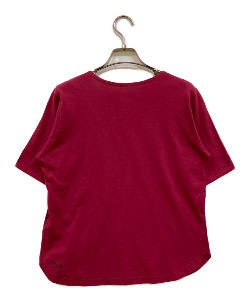 babaghuri（ババグーリ）babaghuri (ババグーリ) オーガニック天竺半袖Tシャツ レッド サイズ:Mの古着・服飾アイテム